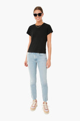 Black Modern Slub Tee