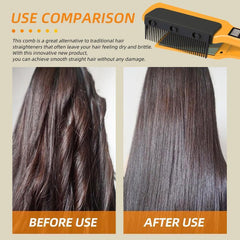 Flat Iron Comb Attachments for Easy Hair Straightening Detachable and