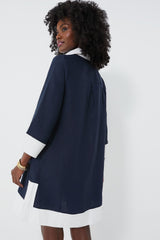 Navy Collier Dress