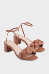 Brown Straw Avril Heels