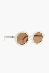 Sweet Cream Euro Round Sunglasses