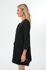 Black Mini Carolina Caftan