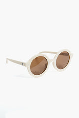 Sweet Cream Euro Round Sunglasses