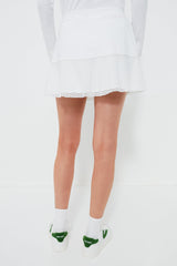 Ceramic White Eyelet Skort