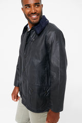Navy Beaufort Wax Jacket
