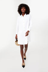 White Oxford Harris Shirt Dress