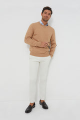 Wheat Heather Jackson Crewneck Sweater