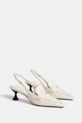 New Ivory Ballet Pointed Slingback