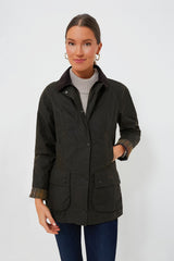 Classic Olive Beadnell Wax Jacket