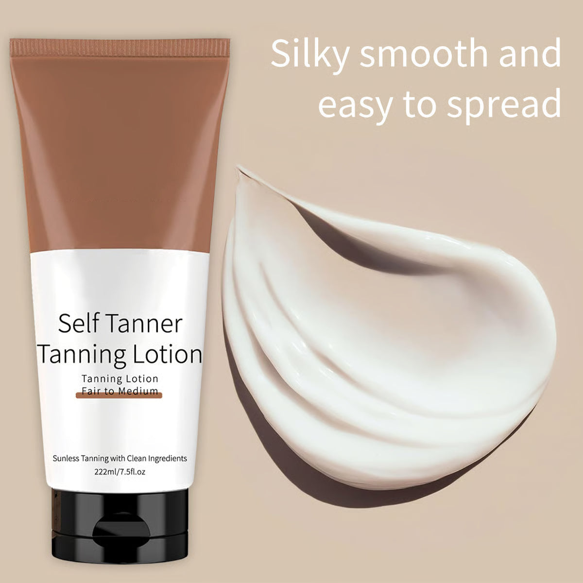 Achieve Flawless, Sun-Free Radiance  Self-Tanning Lotion