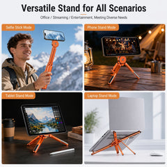 Magnetic Aluminum Alloy Foldable Desktop Stand