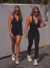 Zip Bodysuit Shorts