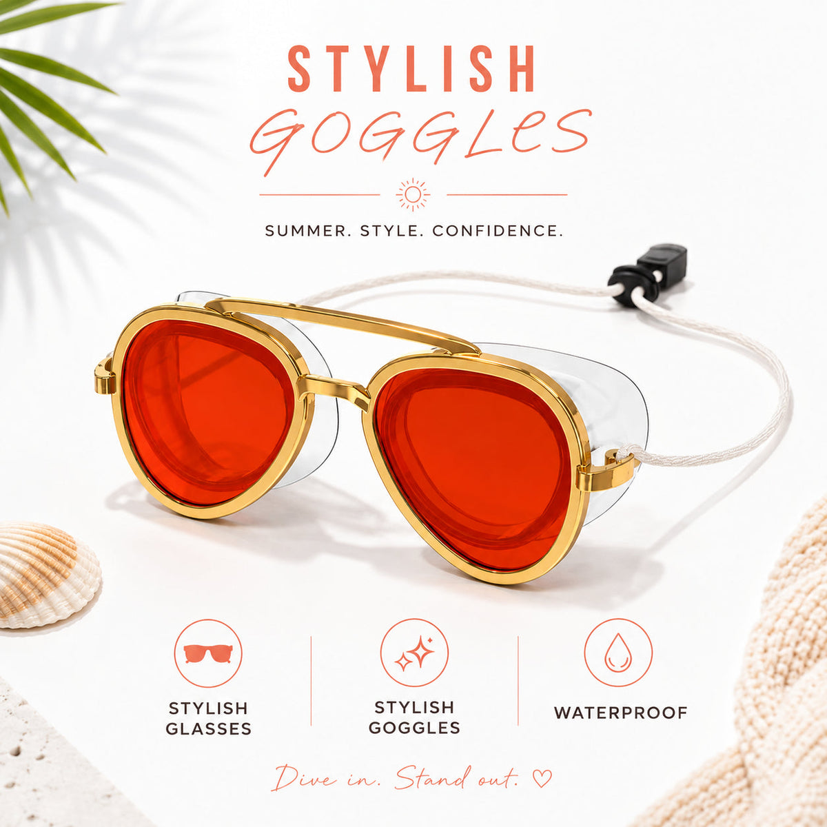 Panoramic Anti-Fog Swimming Goggles