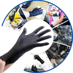 Black Rubber Gloves — Kitchen & Household Cleaning
