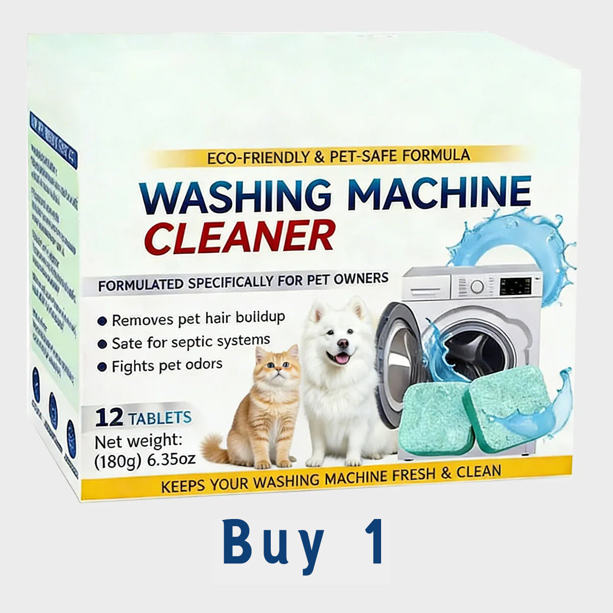 Eco-Friendly Washing Machine Cleaner: Eliminates Pet Odors