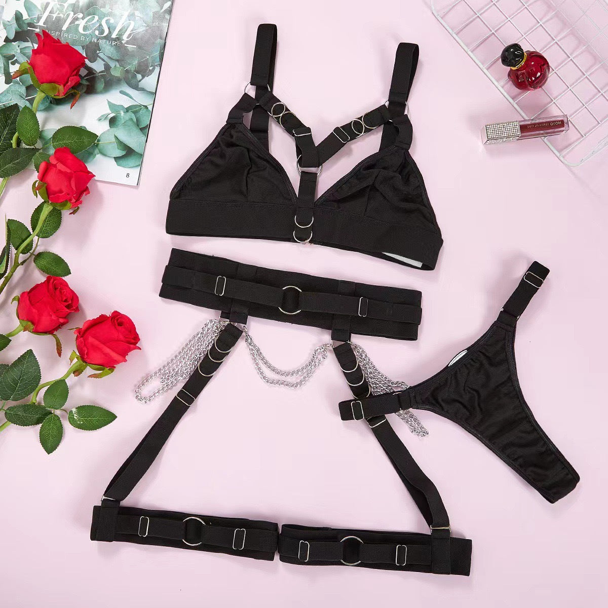 Leg Ring Waist Harness Lingerie Outfit