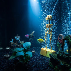 Dancing Skull - Aquarium Halloween Decoration