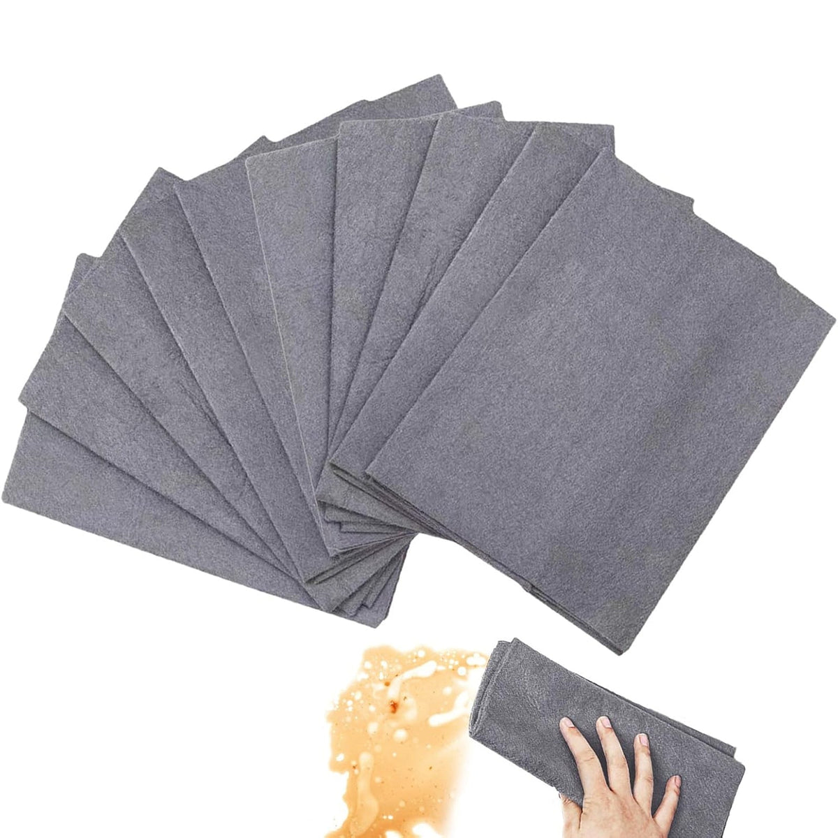 10 Counts Magic Cleaning Cloth, Reuseable Thickened Streak Free Magic Cleaning Wipes