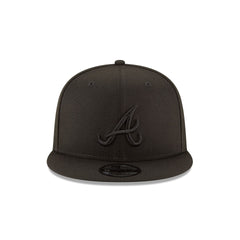 Atlanta Braves Basic All Black 9FIFTY Snapback Hat