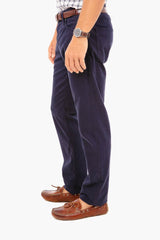 The Graduate in New Navy Sueded Twill (34 Inseam)