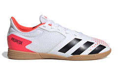 (GS) adidas Predator 20.4 Indoor Sala Boots J Shoes 'White Black Orange' EG0930