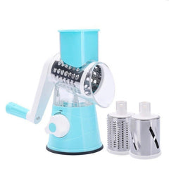 High-speed grater and slicer with suction cup base