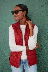 Dark Red Wray Gilet