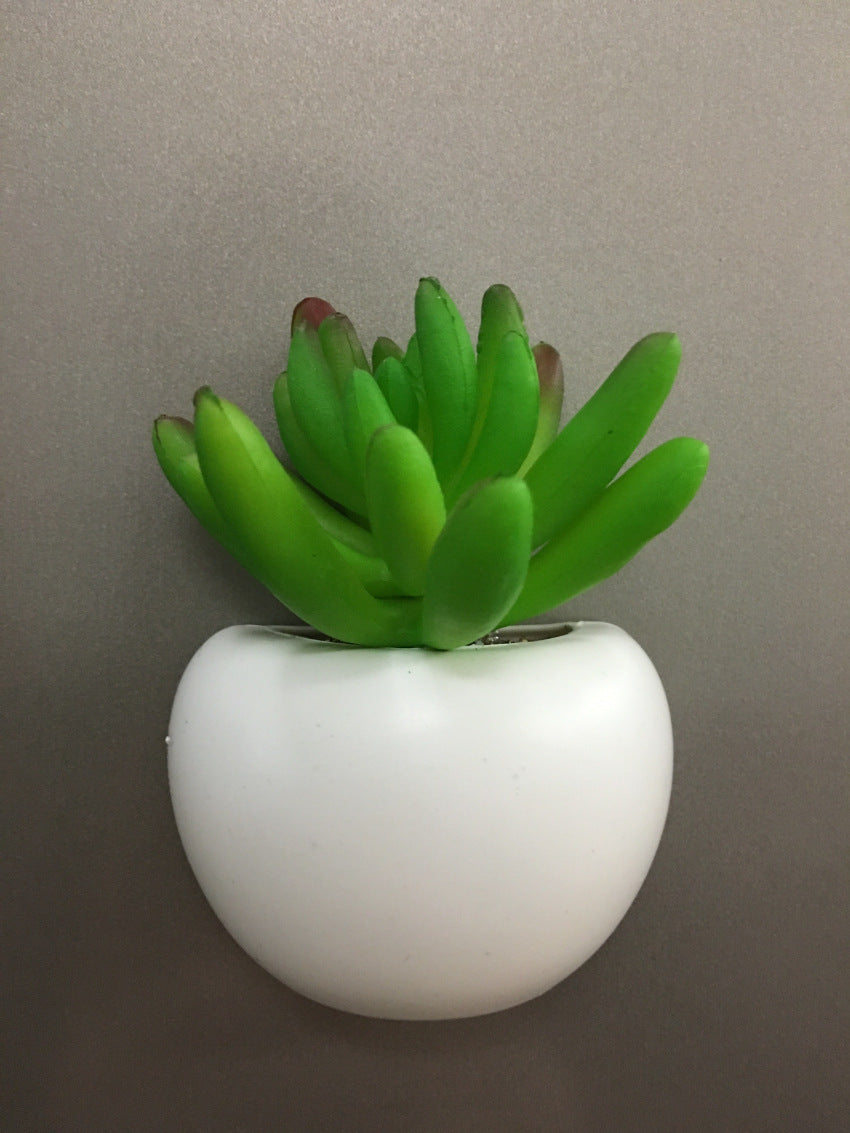 Artificial flower plant refrigerator magnet