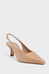 Buff Tan Bianka Sling Back Heels