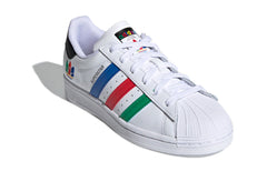 (GS) adidas Superstar J 'Colorful Stripes - Cloud White' FW5236