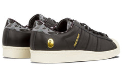 adidas Undefeated x A Bathing Ape x Superstars 80v 'Black' B34291