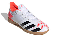 (GS) adidas Predator 20.4 Indoor Sala Boots J Shoes 'White Black Orange' EG0930