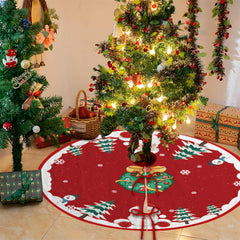 Christmas tree skirt holiday party scene decoration