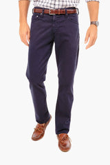 The Graduate in New Navy Sueded Twill (34 Inseam)