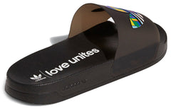 adidas Adilette Slides 'Pride - Core Black' FY9017