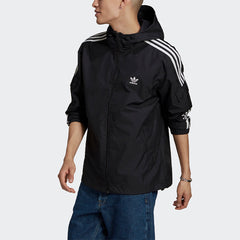 adidas originals 3-stripes Wb Fz Hoodie Jacket For Men Black GN3475