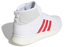 adidas Court80s Mid High Top Casual Skate Shoes Unisex White Red Gray EG8440