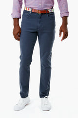 Navy Stretch Terry 5 Pocket