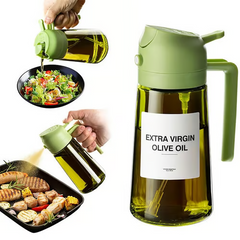 2 in 1 Glass Oil Sprayer & Dispenser