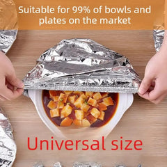 Home dining table & food container aluminum foil heat-retaining cover