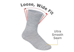 Extra Roomy Socks (Thick) - Gray