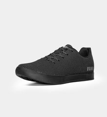 Women's Black Reflective Woven Cupsole Trainer