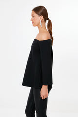Black Miranda Off The Shoulder Blouse