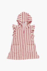 Pink Stripe Terry Coverup