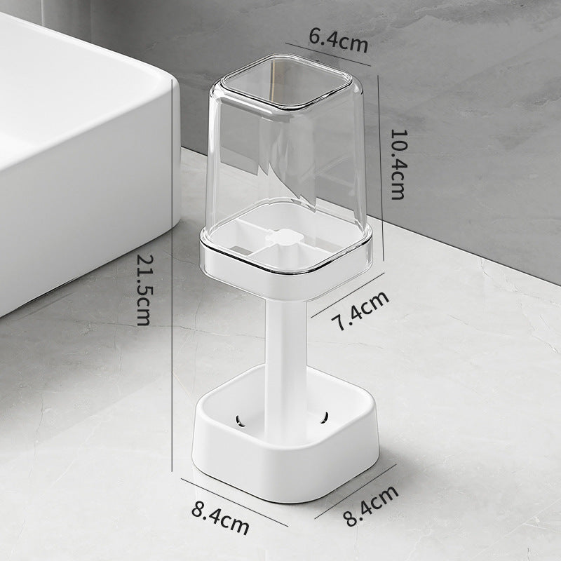 High/Low Mouthwash Cup Toothbrush Holder