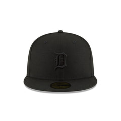 Detroit Tigers Basic Black on Black 59FIFTY Fitted Hat