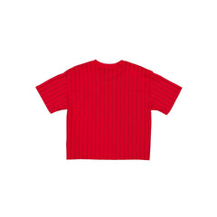 San Francisco 49ers Throwback Women's Cropped Pinstripe T-Shirt