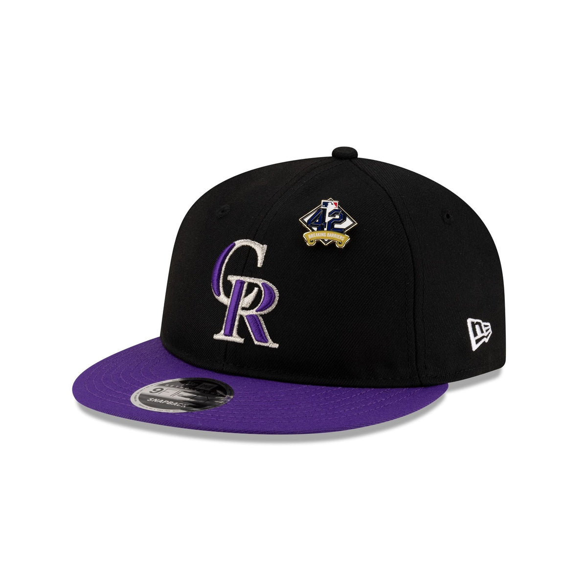 Colorado Rockies Jackie Robinson Day 2025 Retro Crown 9FIFTY Snapback Hat