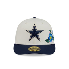 Dallas Cowboys Tonal Florals White 59FIFTY Fitted Hat