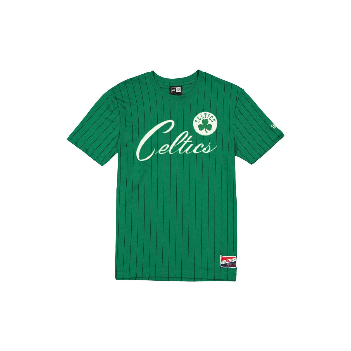 Boston Celtics Throwback Retro Pinstripe T-Shirt